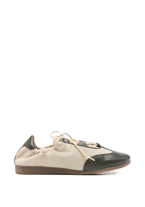 NAGUISA Raluca leather-trim sneakers - Neutrals