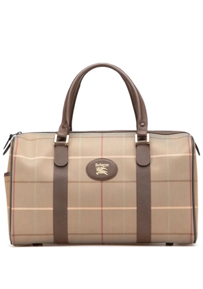 Burberry Pre-Owned 20th Century Vintage Check Canvas boston bag - Brown