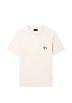 Emporio Armani Slim-fit logo-print short-sleeve T-shirt - White