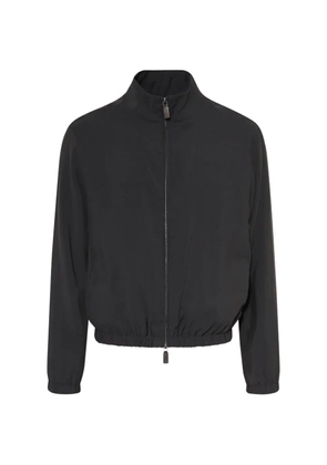 Emporio Armani zip-up bomber jacket - Black