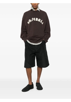 Fear Of God logo-print long-sleeve T-shirt - Brown