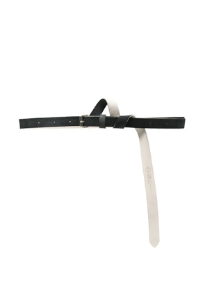 marina yee Origami leather belt - Black