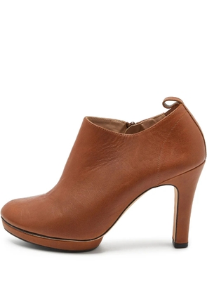 Repetto pre-owned 100mm leather ankle boots - Brown