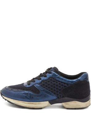 Tod's Vintage mesh-panel sneakers - Blue