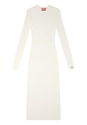 Diesel M-Pelagos cut-out detail midi dress - White