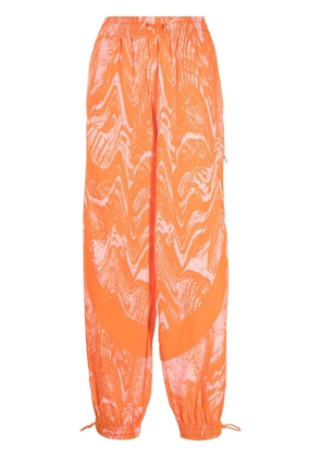 adidas by Stella McCartney wood-print track pants - Pink