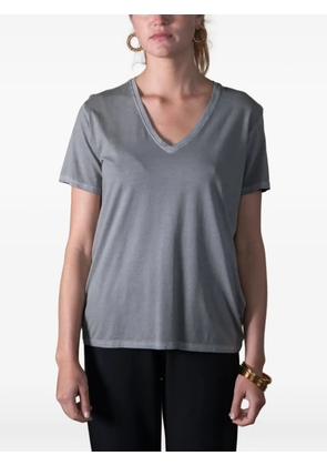 ANONYM APPAREL Romy faded V-neck short-sleeve T-shirt - Grey