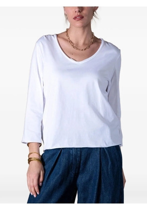 ANONYM APPAREL Lio V-neck three-quarter-sleeve T-shirt - White
