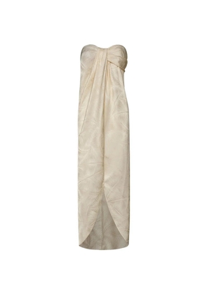 Johanna Ortiz Graceful palm-jacquard top - Neutrals