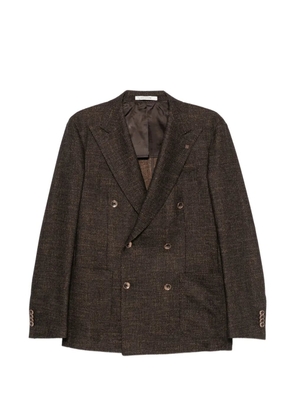 Tagliatore double-breasted peak-lapels blazer - Brown