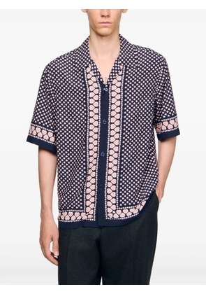 SANDRO heart-print T-shirt - Blue