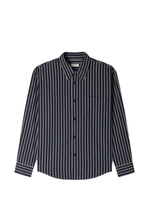 SANDRO striped-pattern button shirt - Blue