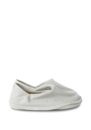 CamperLab x ISSEY MIYAKE ruched leather sneakers - White