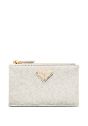 Prada Saffiano leather card holder - White