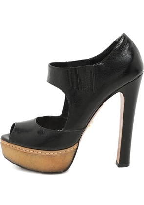 Prada Pre-Owned platform leather pumps - Black