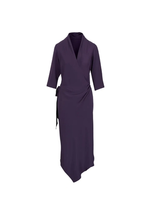 Peter Cohen wrap-style asymmetric dress - Purple