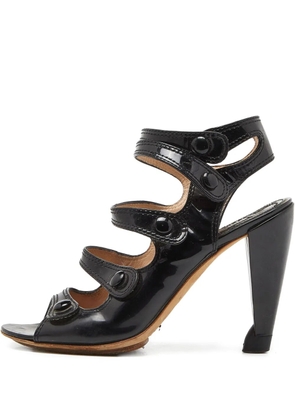 Celine Pre-Owned 110mm leather sandals - Black
