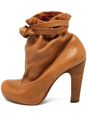 Marc By Marc Jacobs leather bow boots - Brown