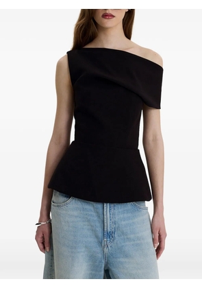 MOOS STUDIO Edit off-shoulder peplum top - Black