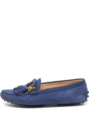 Tod's Vintage suede loafers - Blue