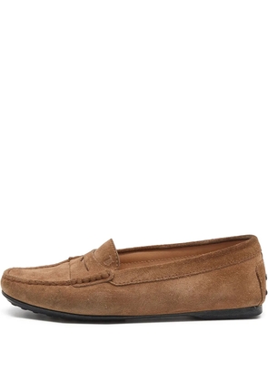 Tod's Vintage suede loafers - Brown