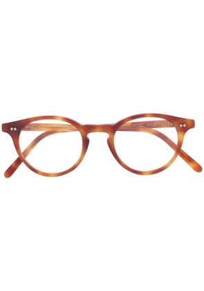 Epos round-frame tortoiseshell glasses - Brown