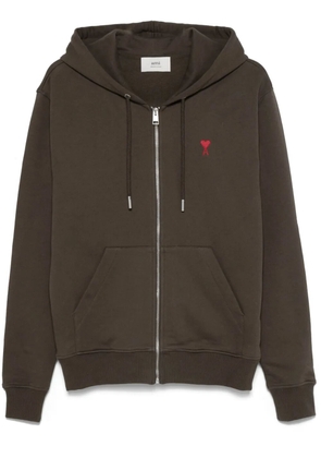 AMI Paris Ami de Coeur hoodie - Brown