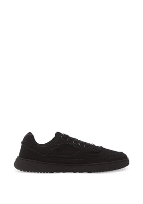 Barebarics frayed-edge panelled sneakers - Black