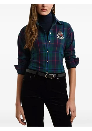 Lauren Ralph Lauren check-print shirt - Blue