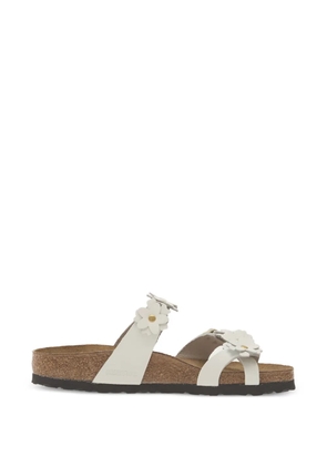 Birkenstock Mayari flower-appliqué sandals - White