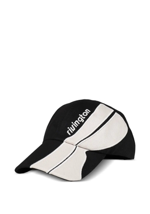 RRR123 Trappist logo-embroidered panelled baseball cap - Black