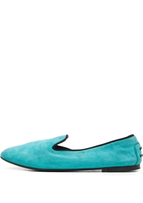Tod's pre-owned suede loafers - Green