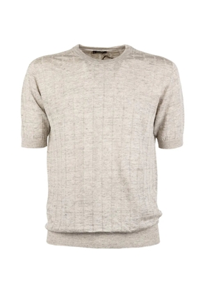 Peserico ribbed-knit T-shirt - Neutrals