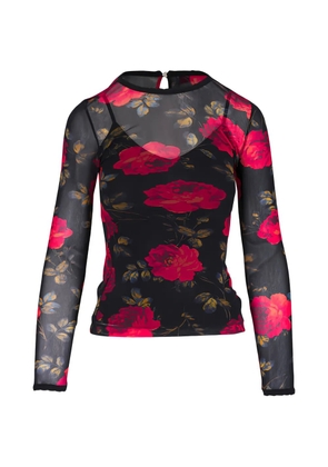 Carolina Herrera floral-print blouse - Black
