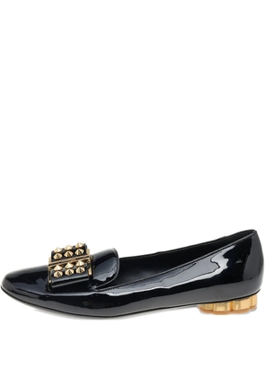 Ferragamo Pre-Owned leather slippers - Black