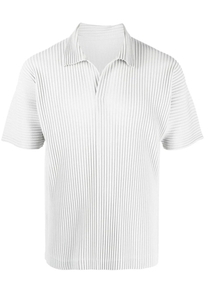 Homme Plissé Issey Miyake pleated polo shirt - Grey