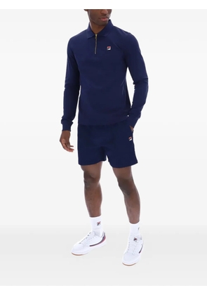 Fila Emilian zip-fastening long-sleeve polo shirt - Blue