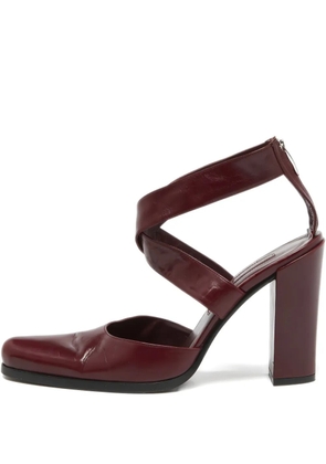 Sergio Rossi Vintage 105mm leather pumps - Red