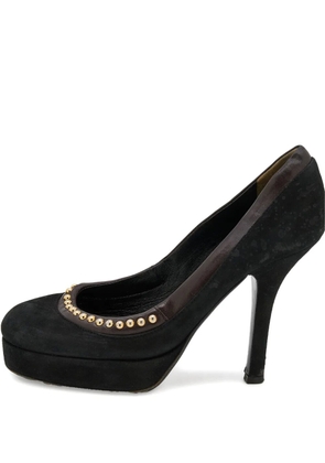 D&G Vintage platform studded pumps - Black