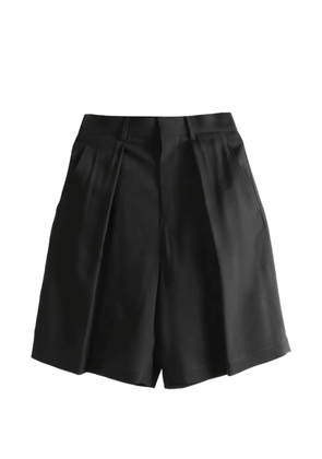 Ann Demeulemeester Ukje pleated-front tailored shorts - Black