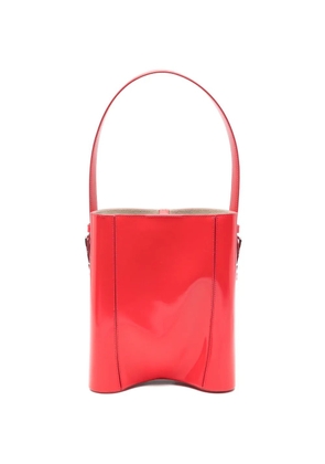 Coperni logo-detail leather bucket bag - Red