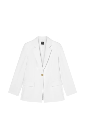 Armani Exchange single-breasted blazer - White