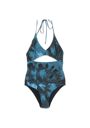 Osklen tie-dye cutout swimsuit - Blue