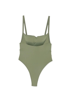 Osklen sweetheart-neck high-leg swimsuit - Green