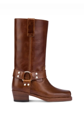 Paris Texas Roxy harness-detail ankle boots - Brown