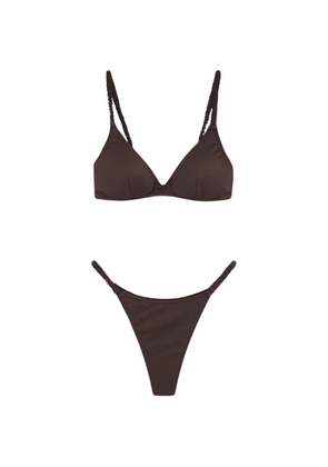 MC2 Saint Barth Moana ruched-strap bikini - Brown