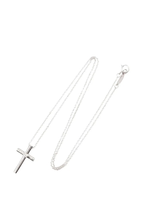 Tiffany & Co. Pre-Owned 2010s diamond cross necklace - Silver
