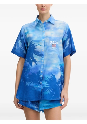 Polo Ralph Lauren palm-print shorts set - Blue