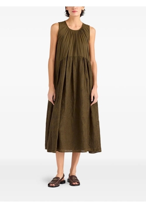 MOMONÌ Cobre embroidered maxi dress - Green