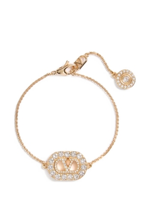 Valentino Garavani VLogo Signature metal and Swarovski® crystal bracelet - Gold